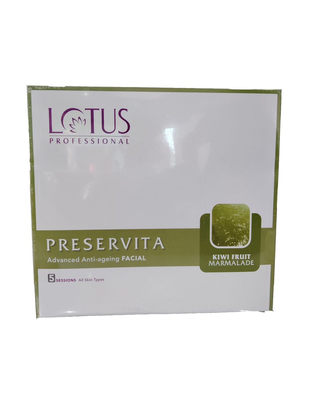 

Lotus Professional Preservita 5 Session Anti Ageing Kiwi Facial Kit, Green