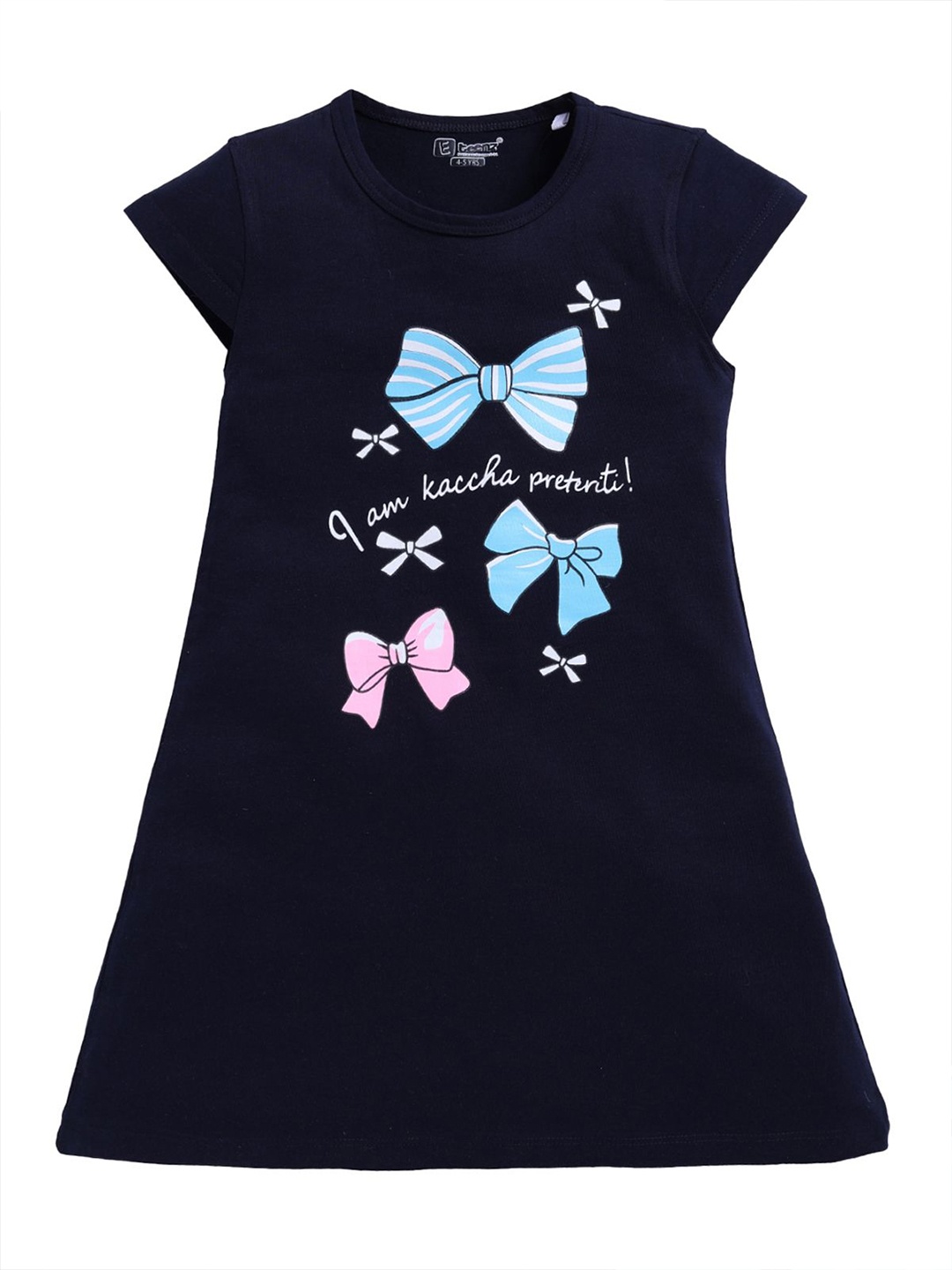 

E-TEENZ Girls Print A-Line Mini Dress, Blue