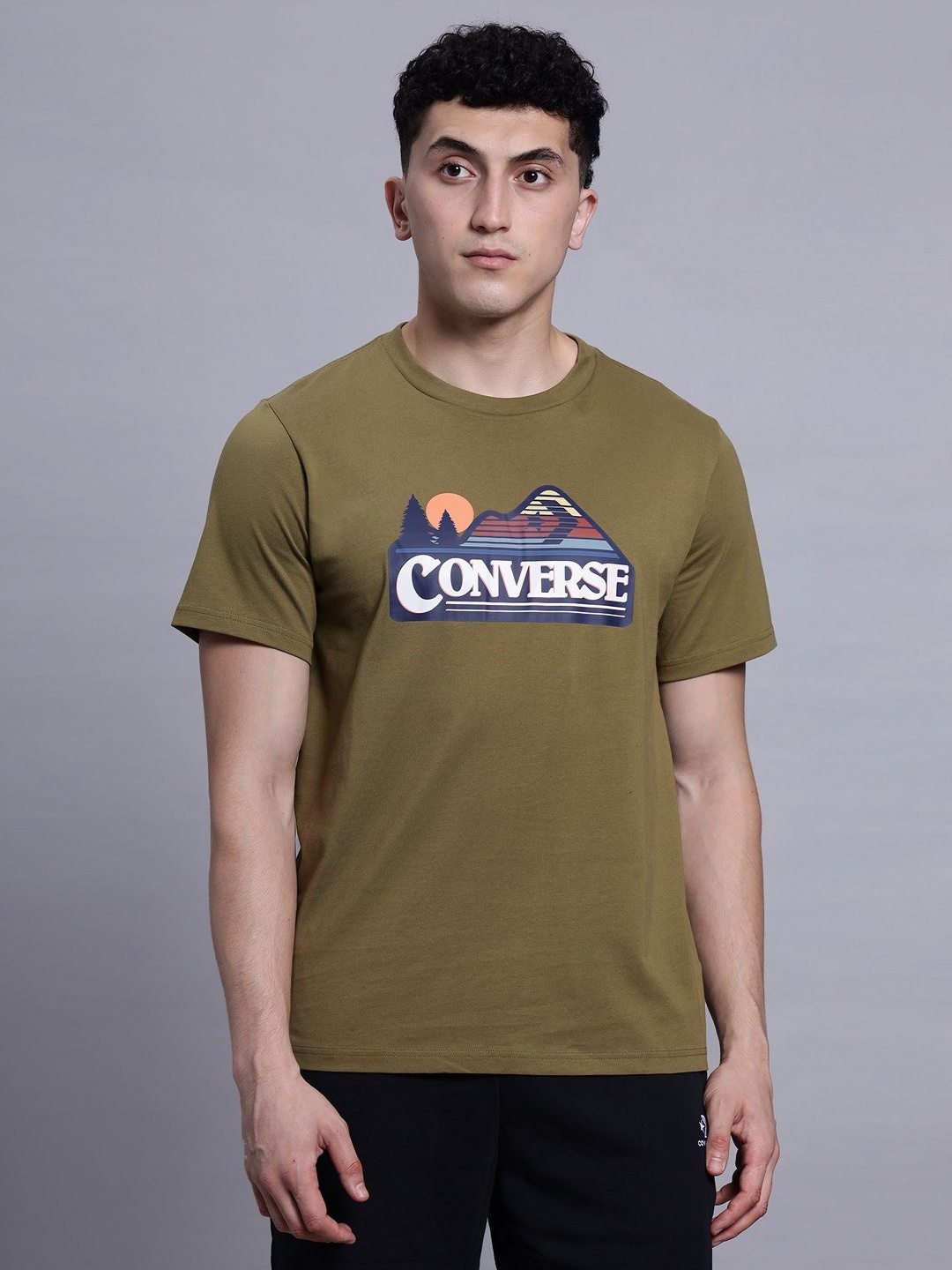 

Converse Men CC Elevated Graphic T-shirt, Olive