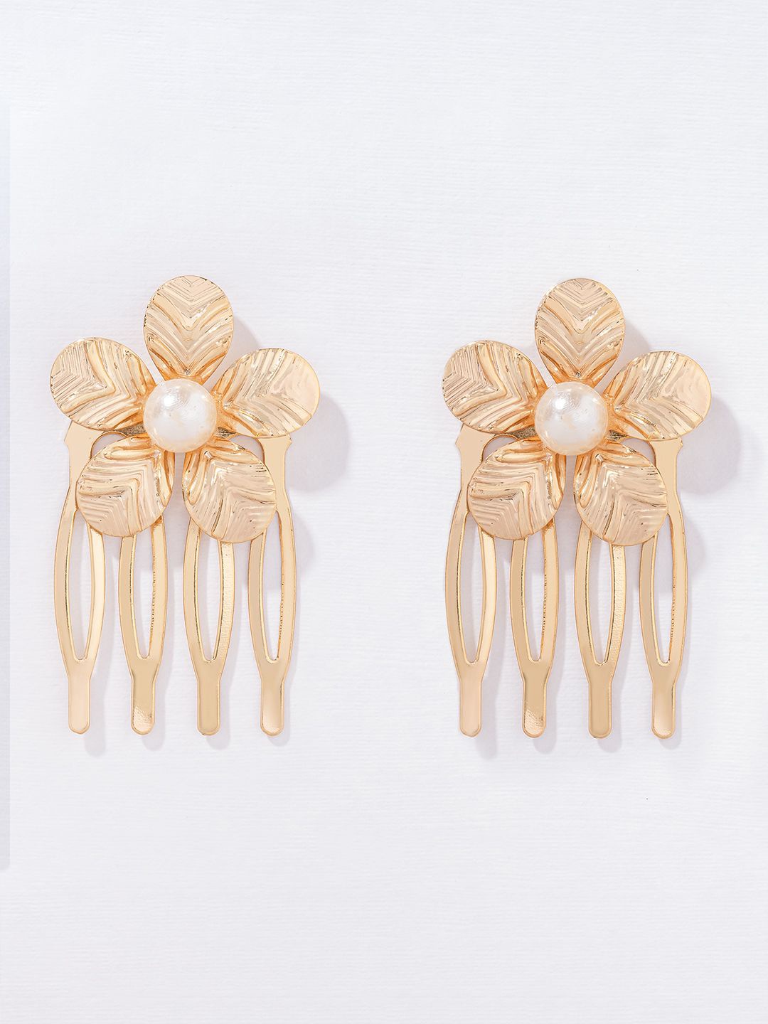 

HAIR DRAMA CO. Women Set of 2 Comb Pin, Gold