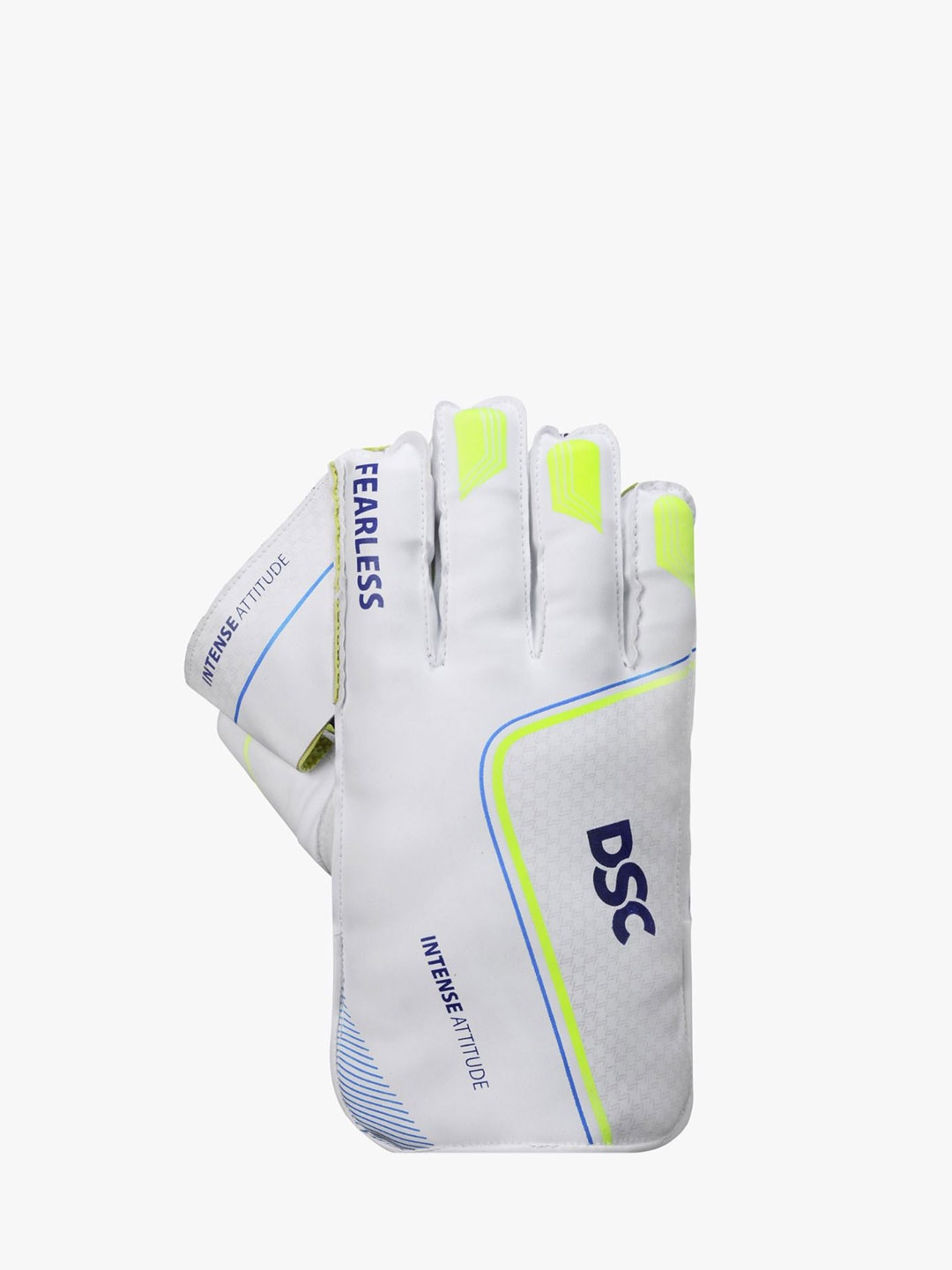 

DSC Intense Attitude Leather Cricket Wicket Keeping Gloves, White