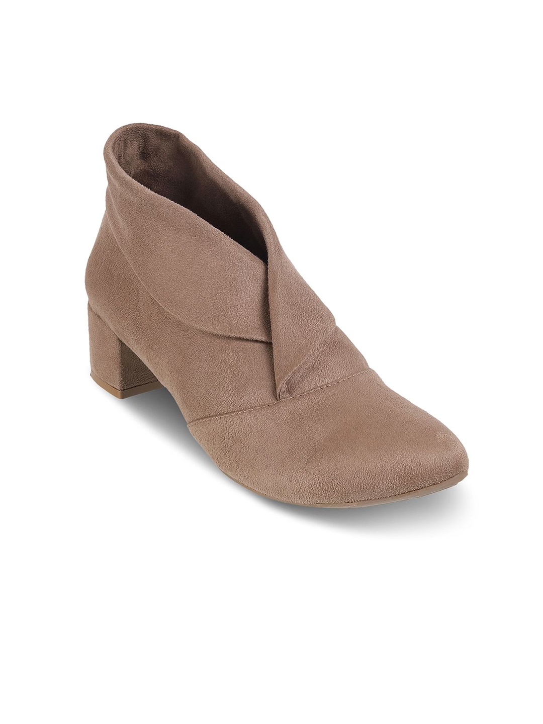 

PEPPER Women Casual Block Heels Chelsea Boots, Beige