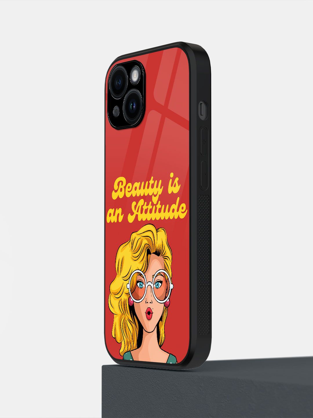 

macmerise Typography Printed iPhone 14 Back Case Mobile Accessories, Red