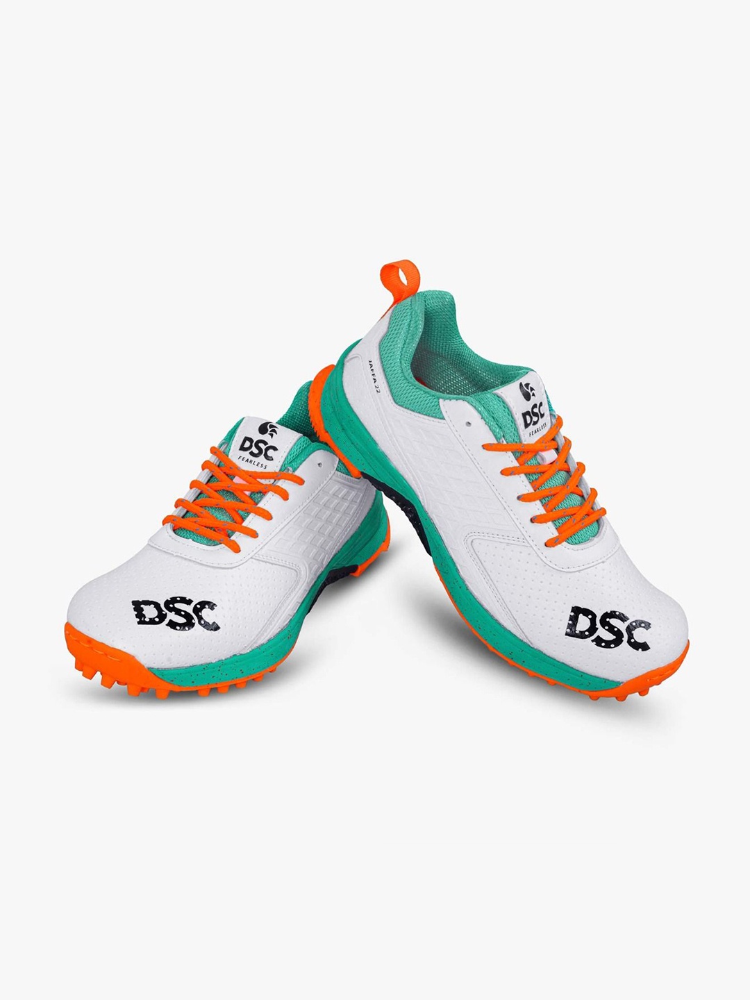 

DSC Jaffa 22 Cricket Shoes for Mens- Color : White - Sea Green