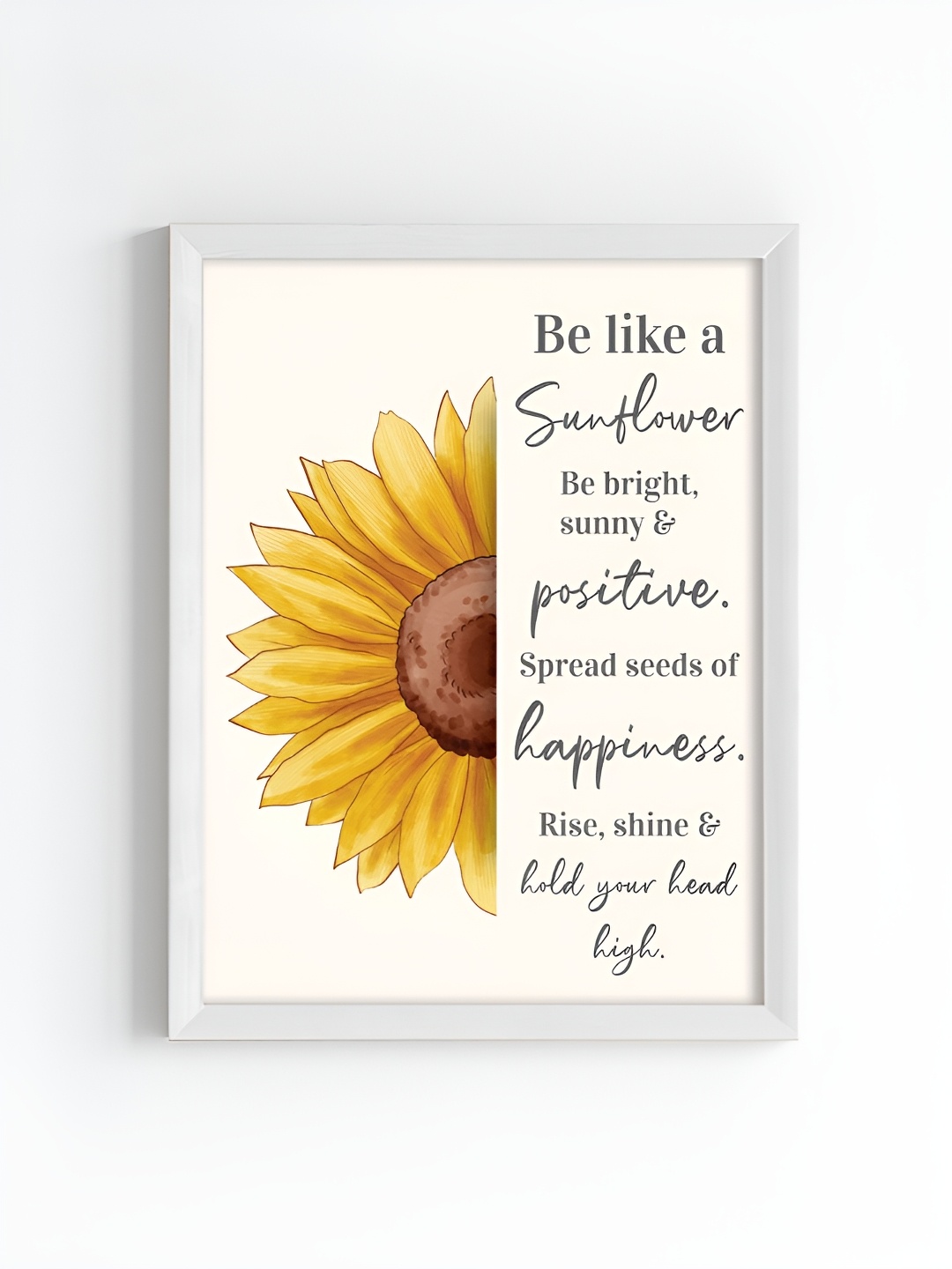 

My Kids Wall White & Orange Wooden Framed Wall Art