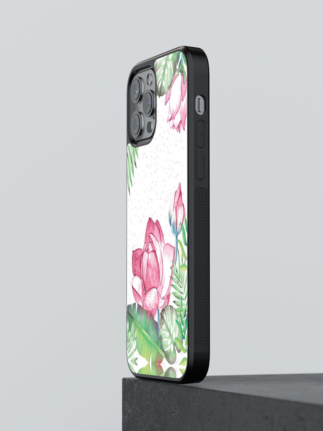 

macmerise Floral Printed iPhone 13 Pro Back Case Mobile Accessories, White