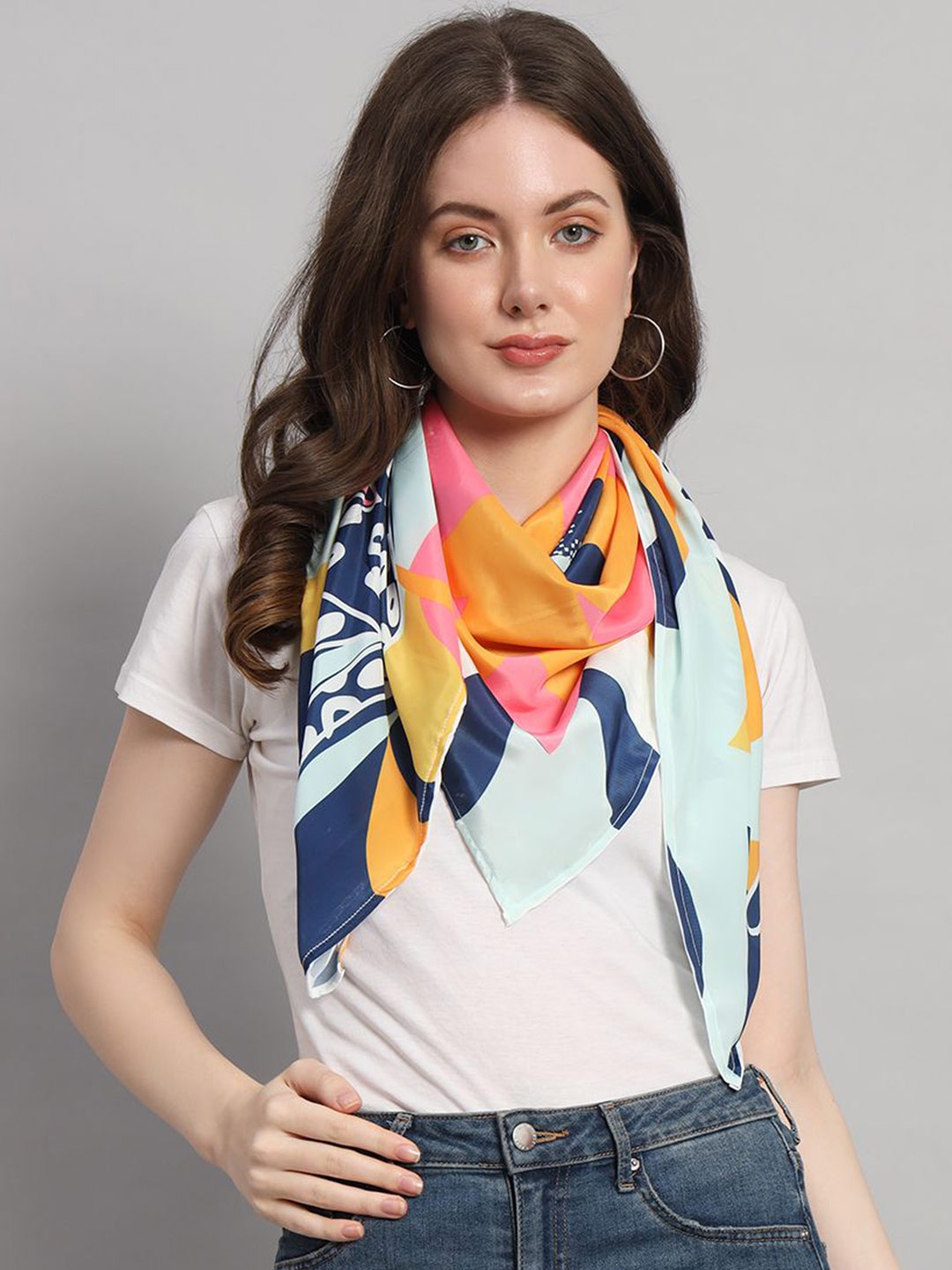 

Ravaiyaa Women Printed Scarf, Pink