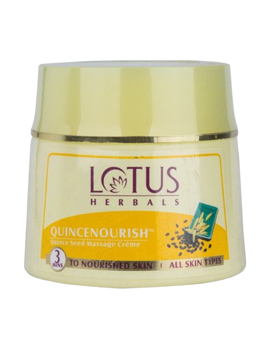 

Lotus Herbals Quincenourish Quince Seed Massage Cream- 250g, Yellow