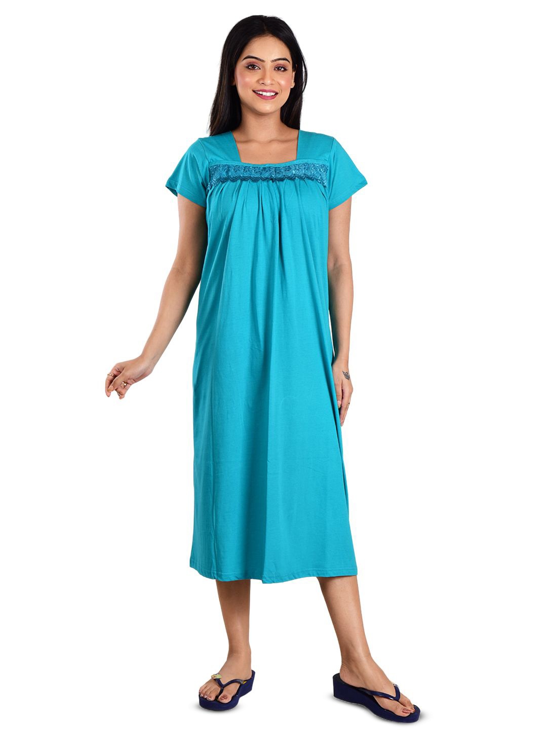 

DUI KONNA Maxi Nightdress, Sea green