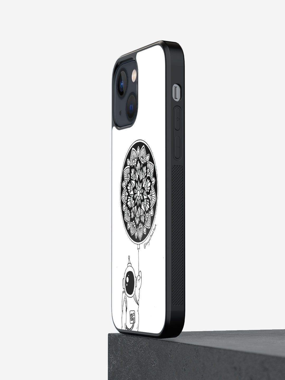 

macmerise Abstract Printed iPhone 13 Back Case Mobile Accessories, White