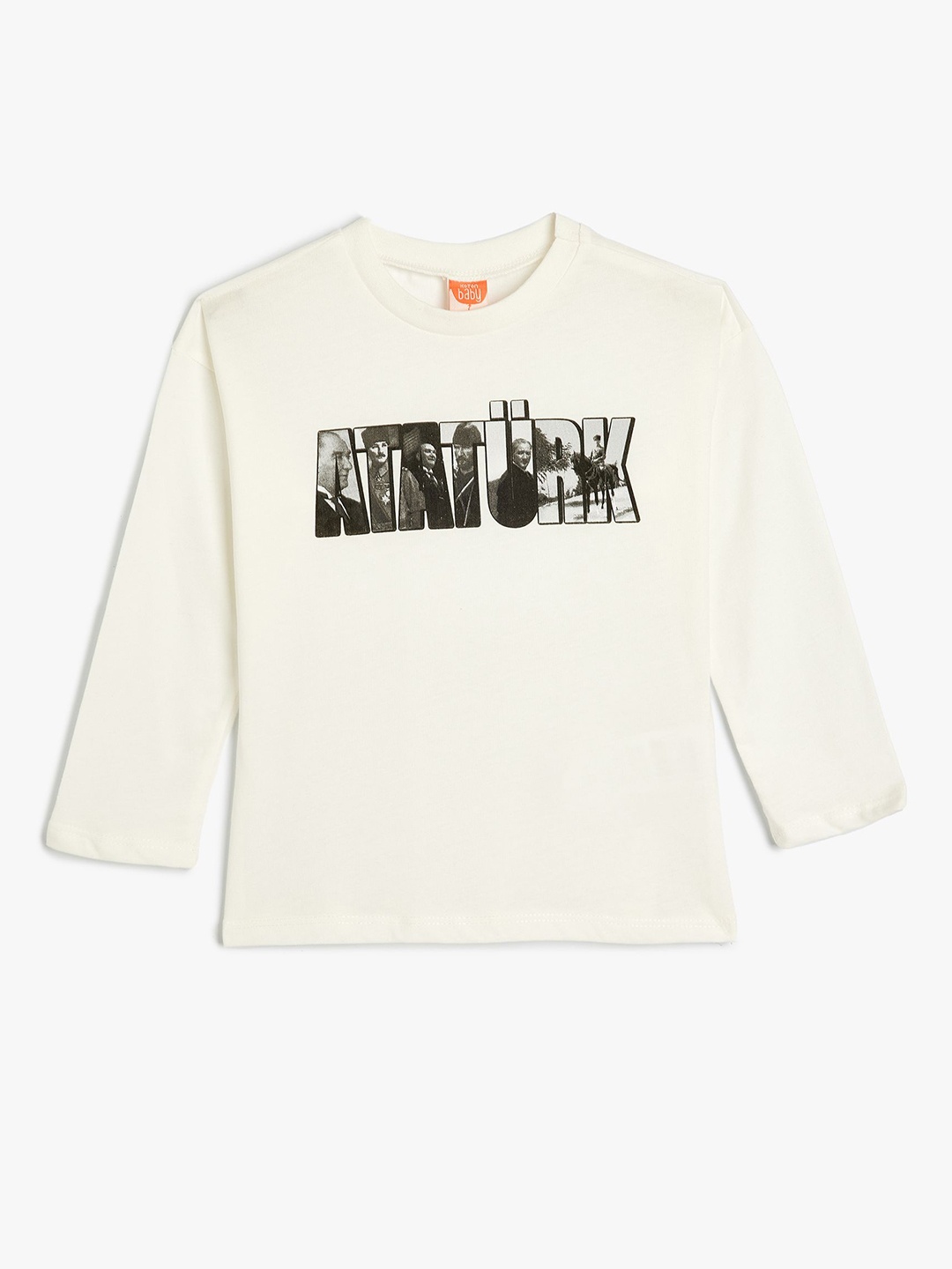 

Koton Boys Typography Printed Round Neck Cotton T-Shirt, White