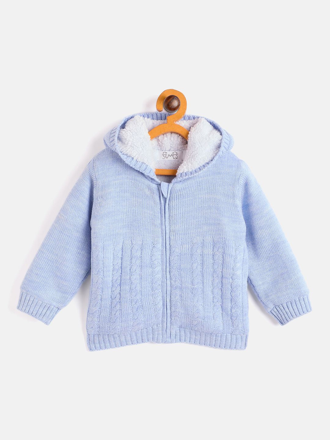 

JWAAQ Unisex Kids Cable Knit Cardigan, Blue