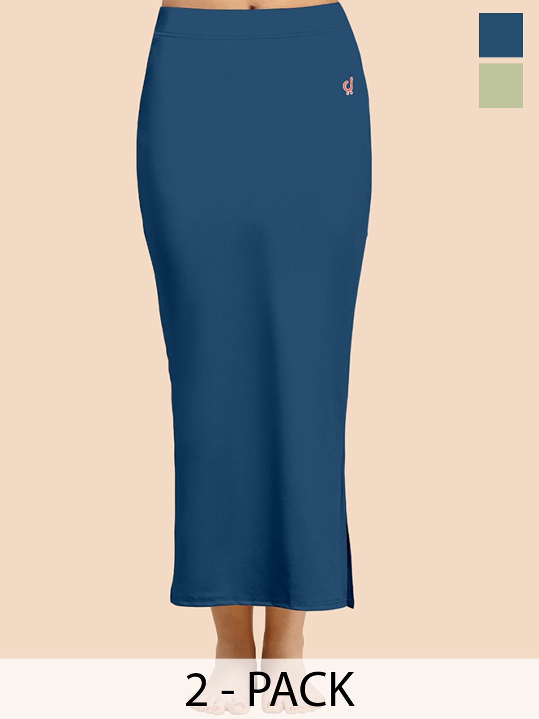 

Trendmalls Pack Of 2 Saree Shapewear, Blue