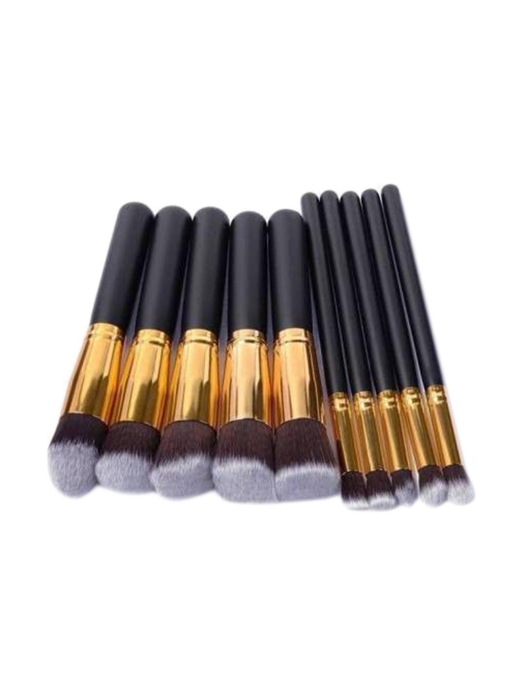 

Yoana Set Of 10-Pcs Premium Synthetic Makeup Brush Set, Black