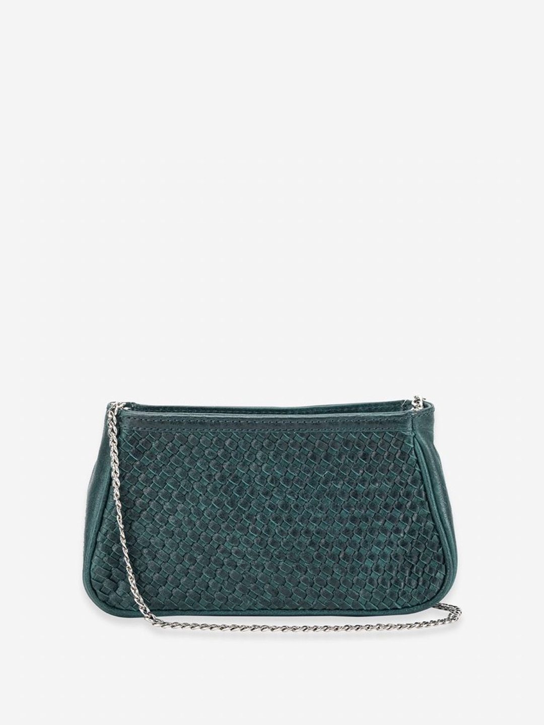

Abelardo De Moda Leather Oversized Swagger Hobo Bag with Applique, Teal