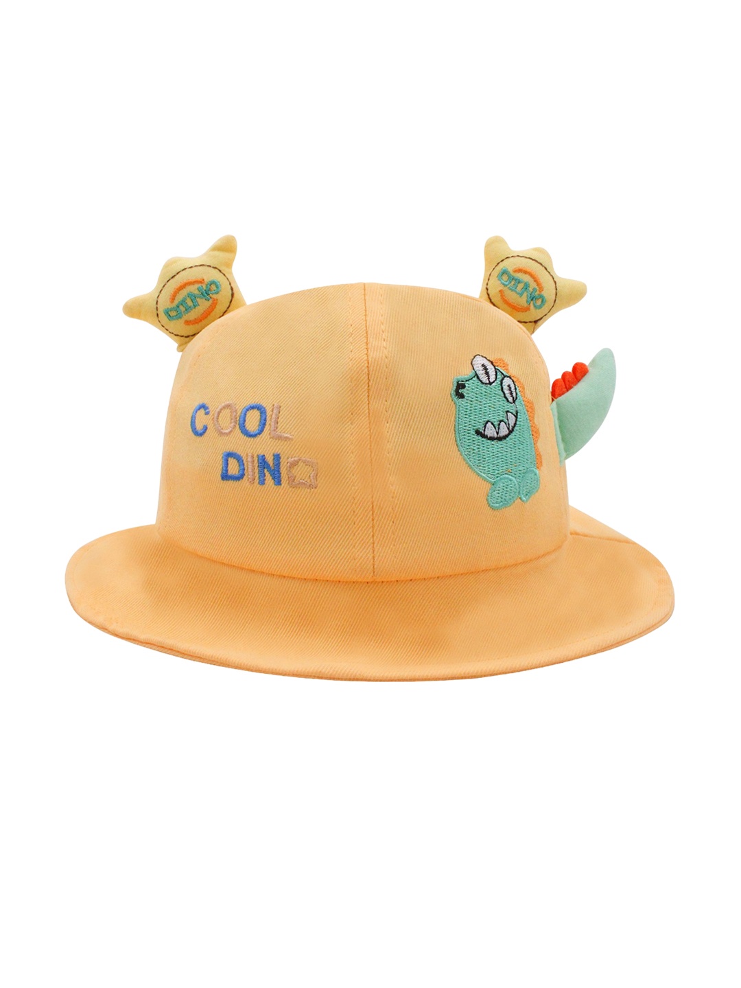 

JENNA Unisex Kids Yellow Embroidered Bucket Hat