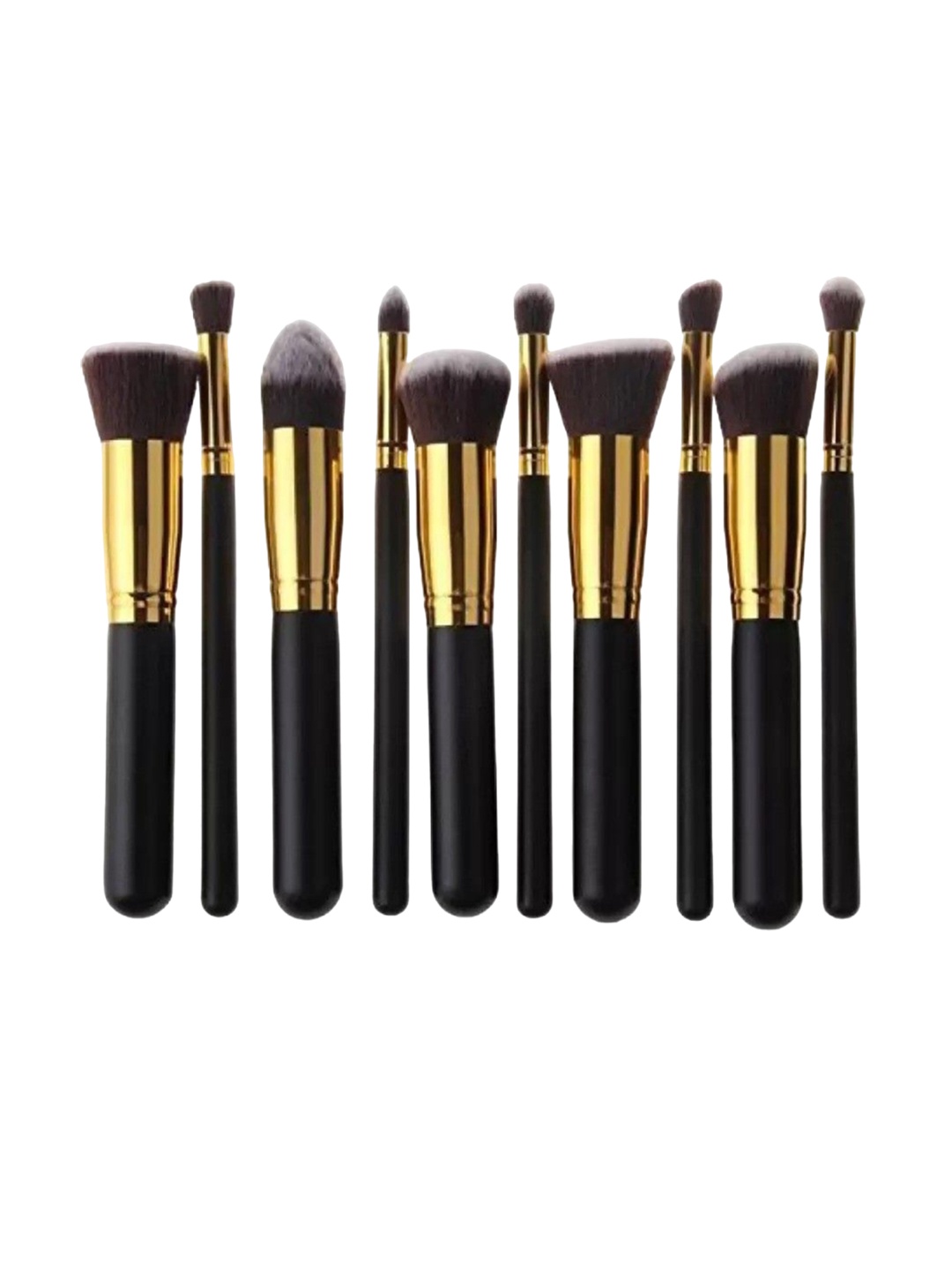 

Yoana Set Of 10-Pcs Premium Cosmetics Makeup Brush Set, Black