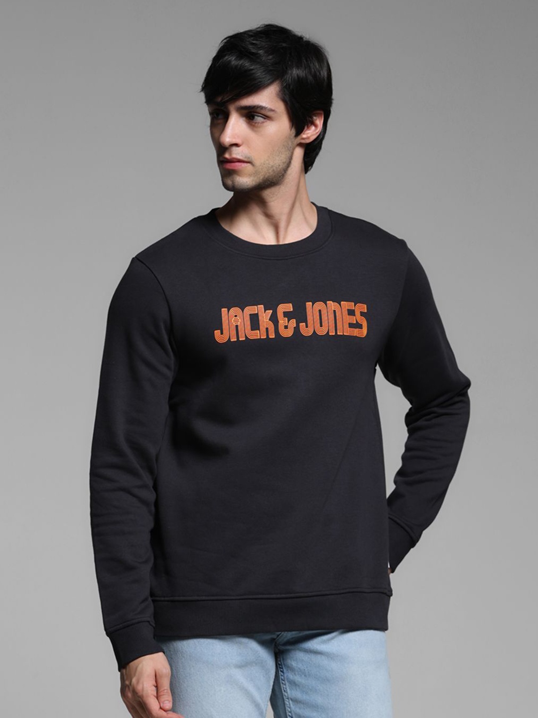 

Jack & Jones Men Printed Sweatshirt, Black