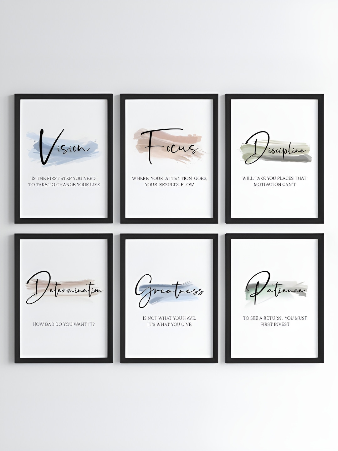 

My Kids Wall Black & White 6 and more Piece Wood Abstract Wall Paintings