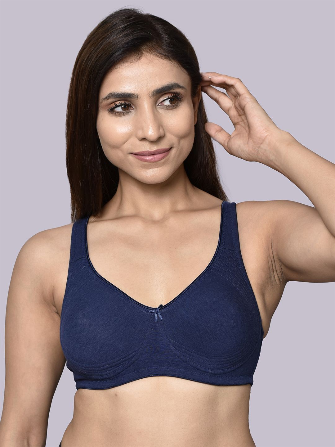 

Inner Sense Full Coverage Antimicrobial T-shirt Bra, Navy blue