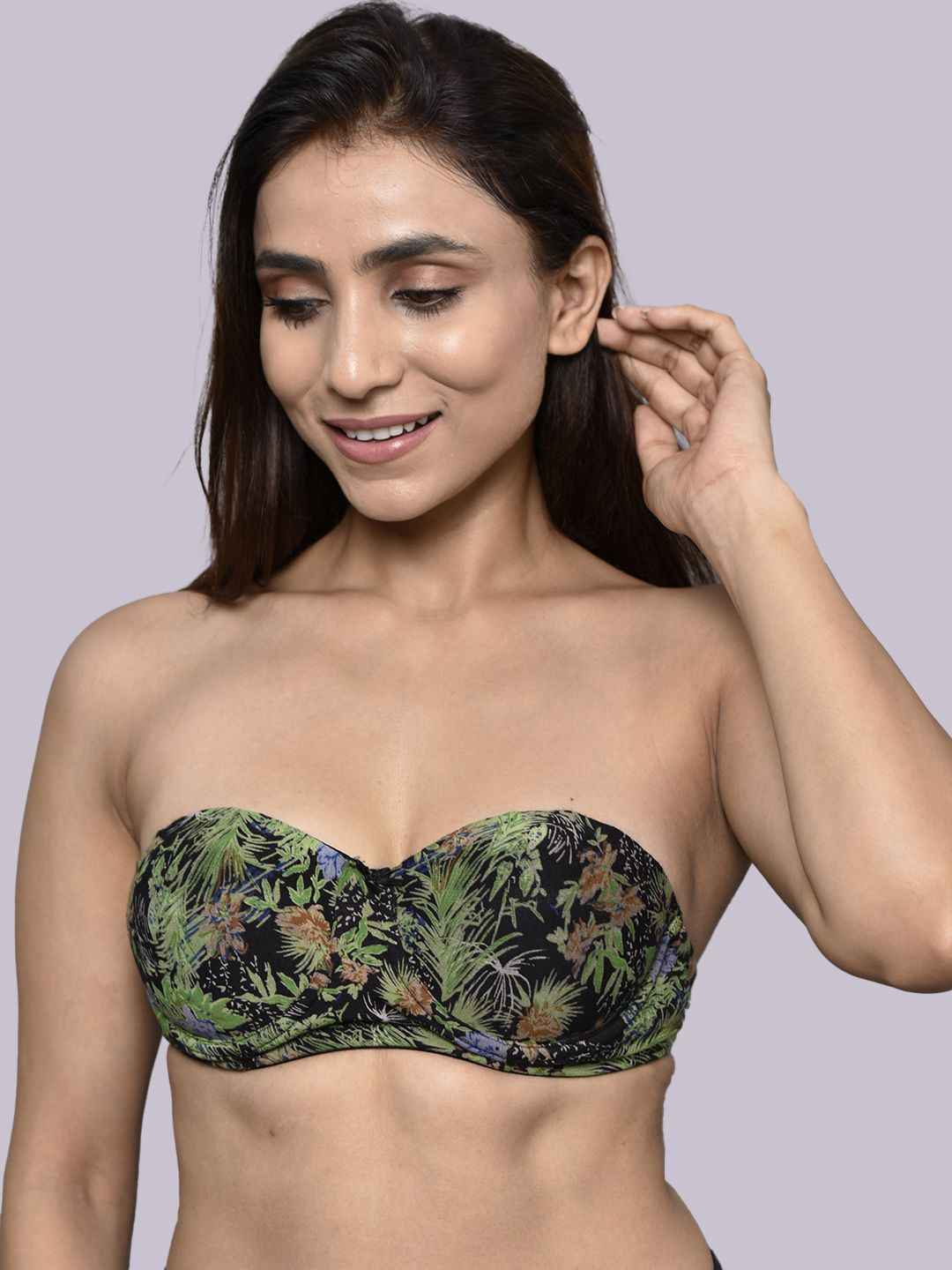 

Inner Sense Medium Coverage Lightly Padded Underwired Strapless Antimicrobial T-shirt Bra, Black