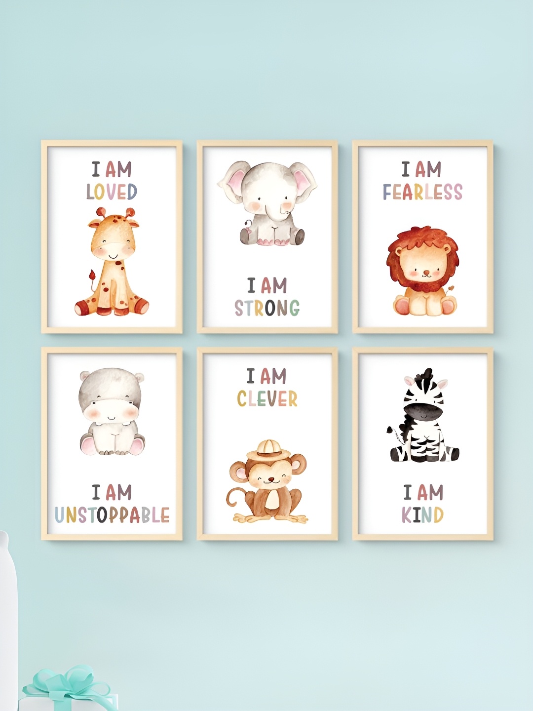 

My Kids Wall Beige & White 6 and more Piece Paper Other Wall Paintings