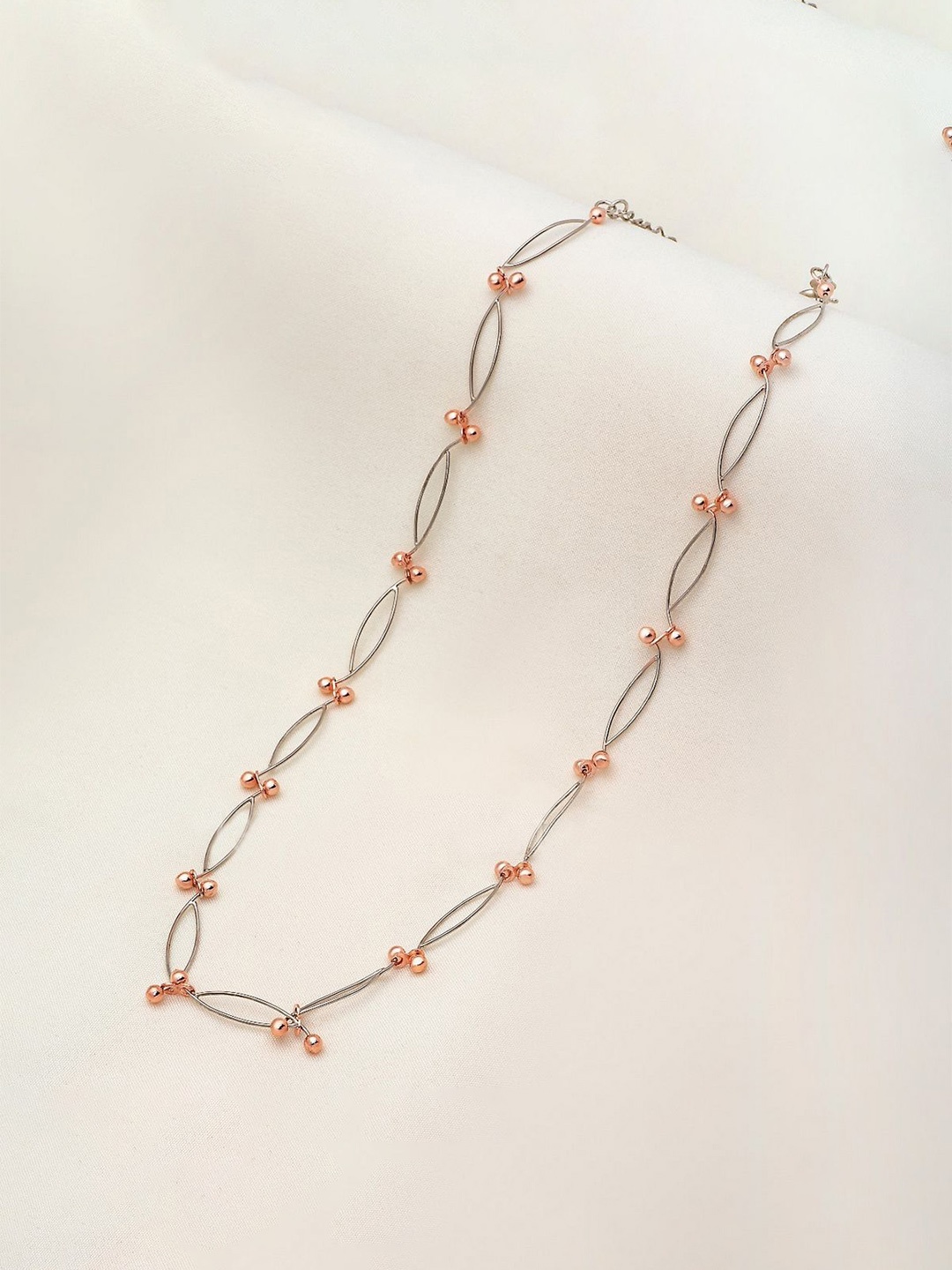 

De Flossy Silver Sterling Silver Rose Gold-Plated Chain