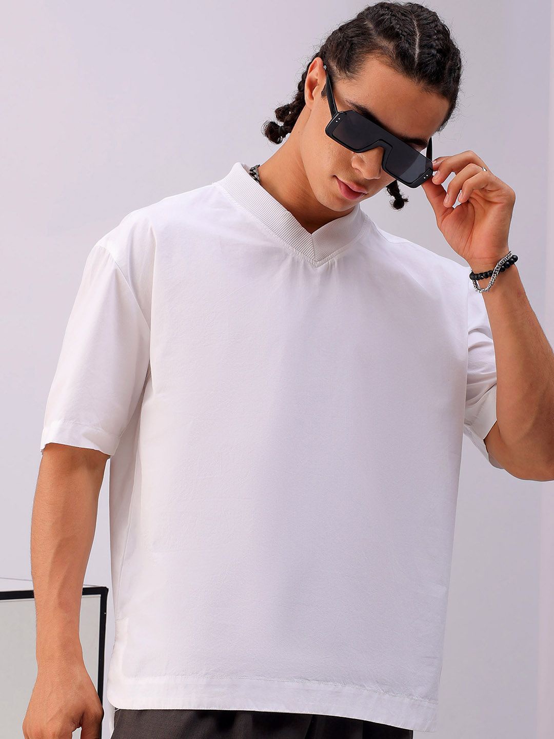 

The Indian Garage Co Men Boxy Opaque Casual Shirt, White