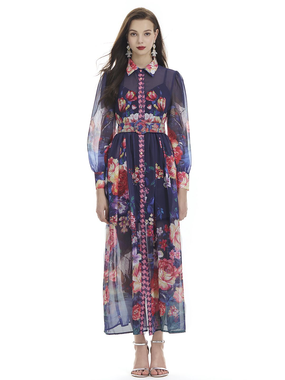 

JC Collection Floral Print Maxi Dress, Multi