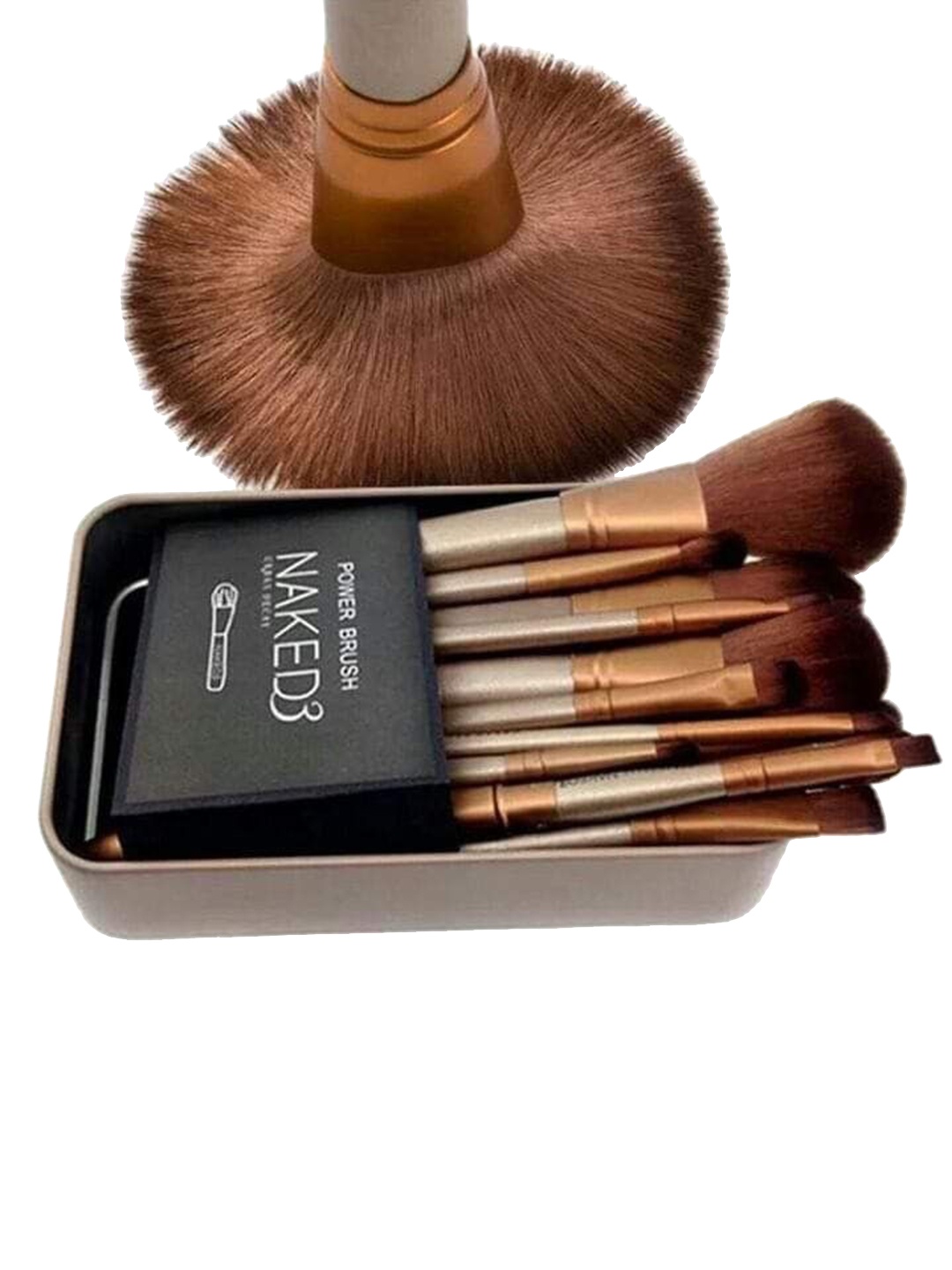 

Yoana Set Of 12 Professional Makeup Naked Brushes, Gold