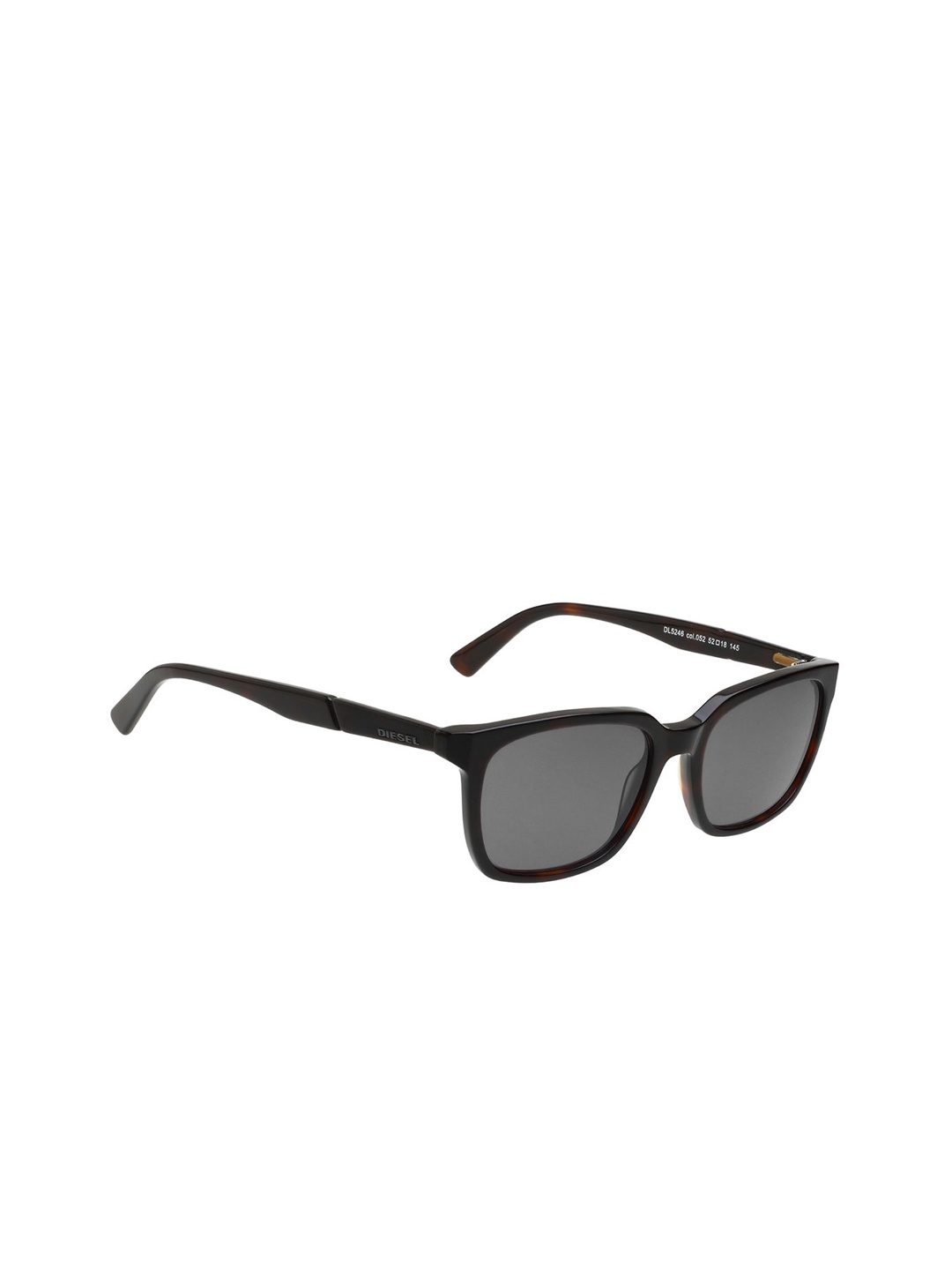 

DIESEL Unisex Square Sunglasses with UV Protected Lens DL 5246 052 52 S, Grey