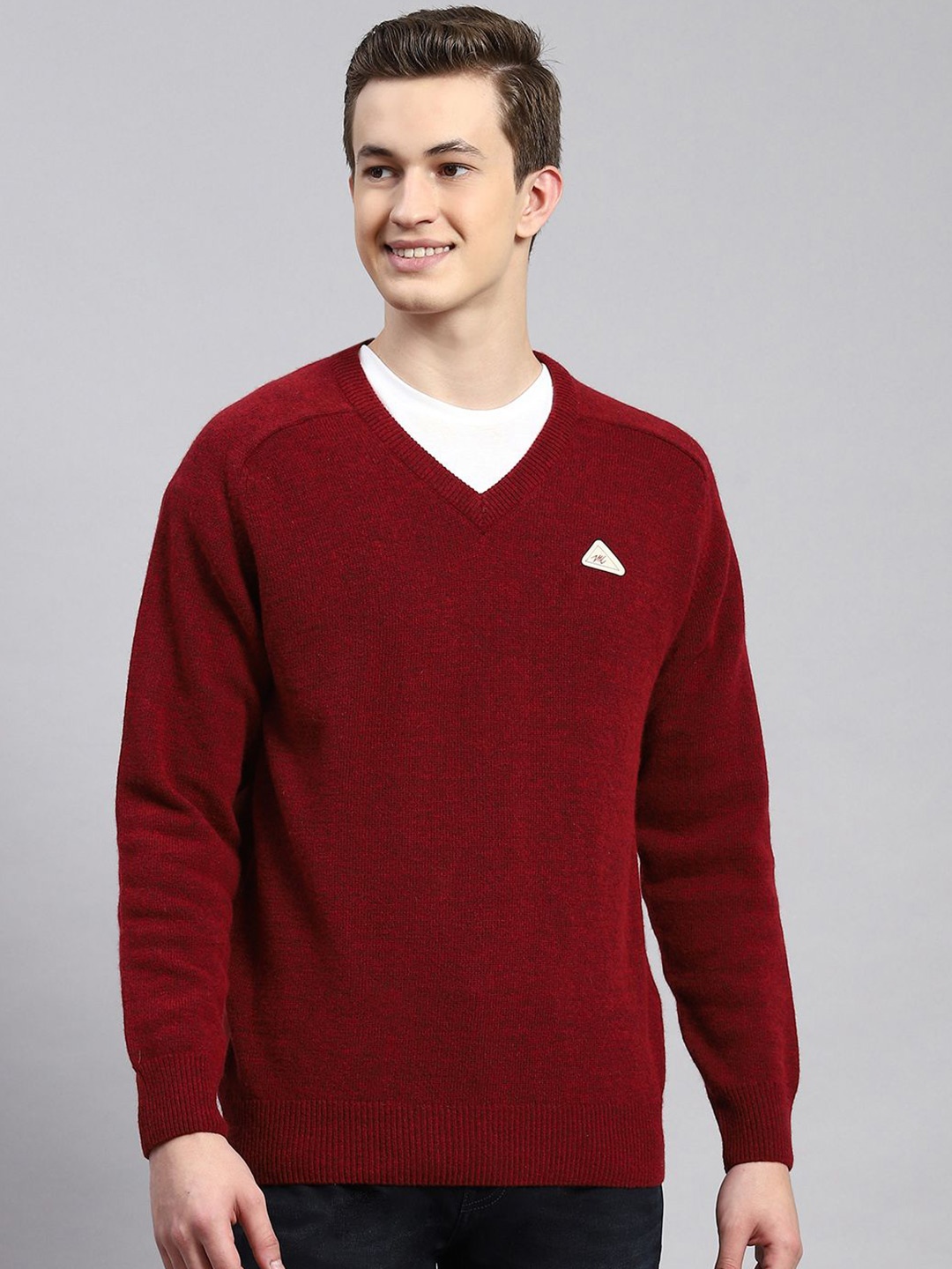 

Monte Carlo Men Woollen Pullover, Maroon