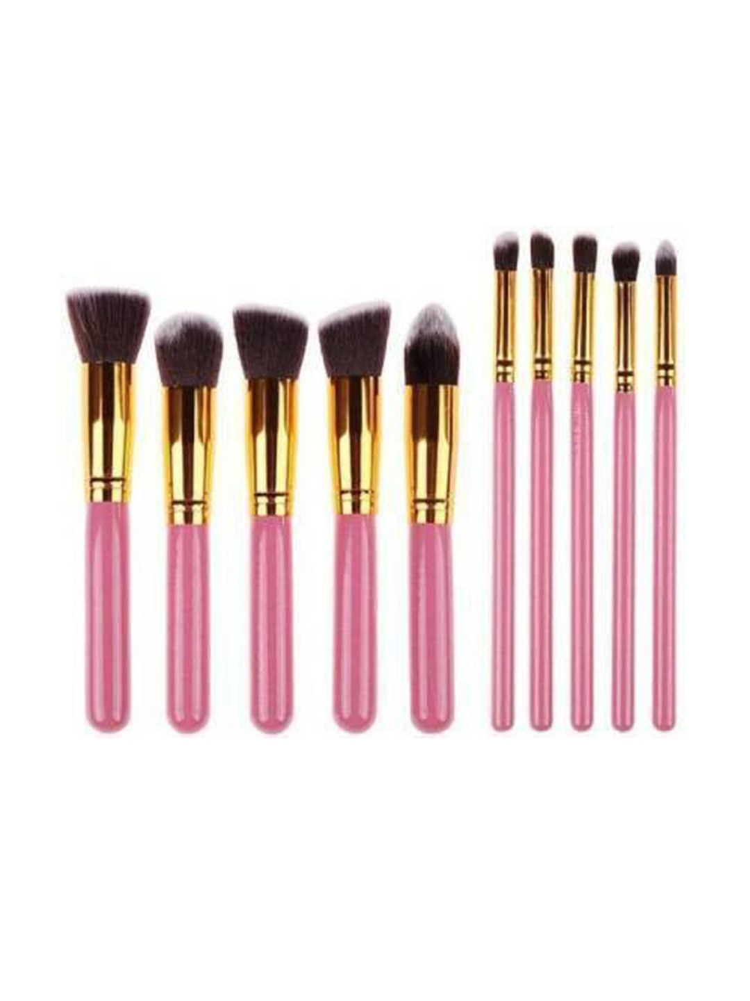 

Yoana Set Of 10 Makeup Brushes, Pink
