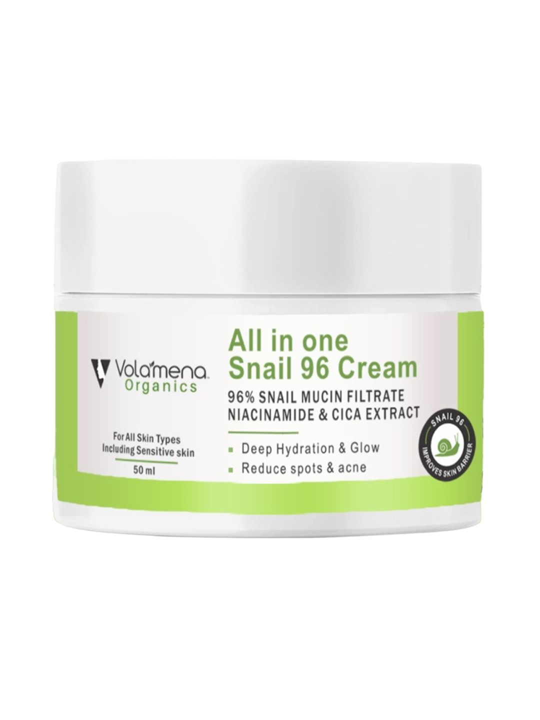 

Volamena Organics All-In-One Snail Cream, White
