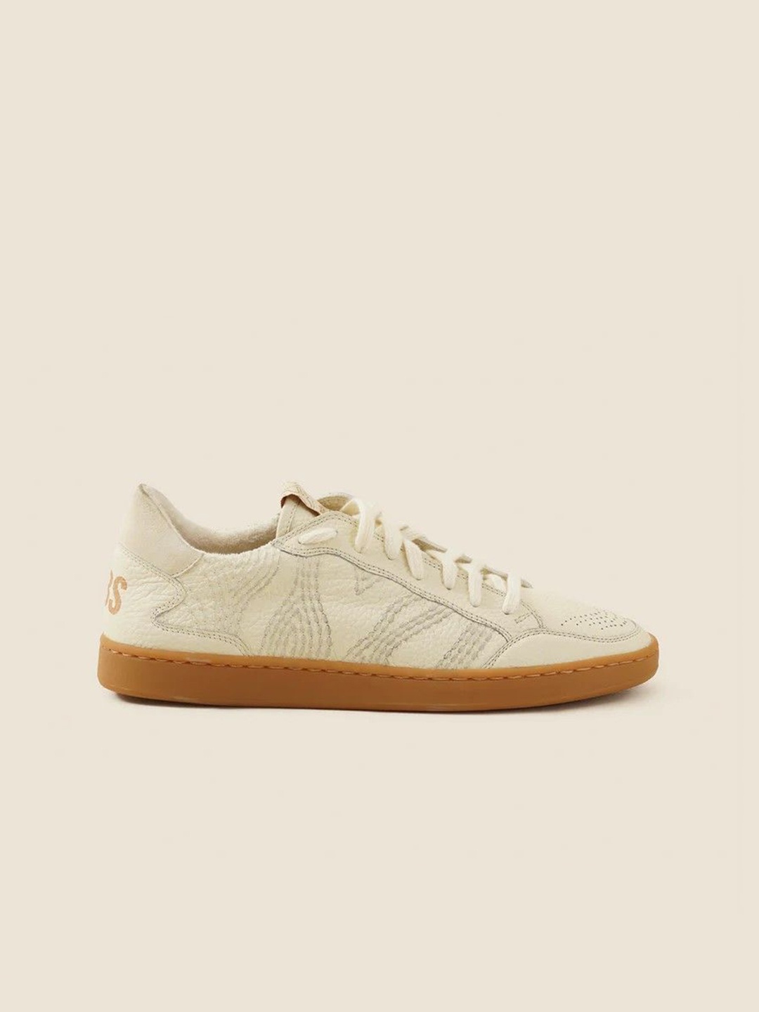 

GULLY LABS Women Textured Leather Derbys, Off white