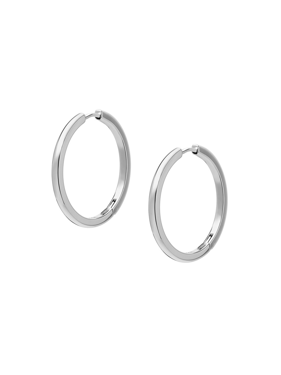 

Fossil Circular Hoop Earrings, Silver