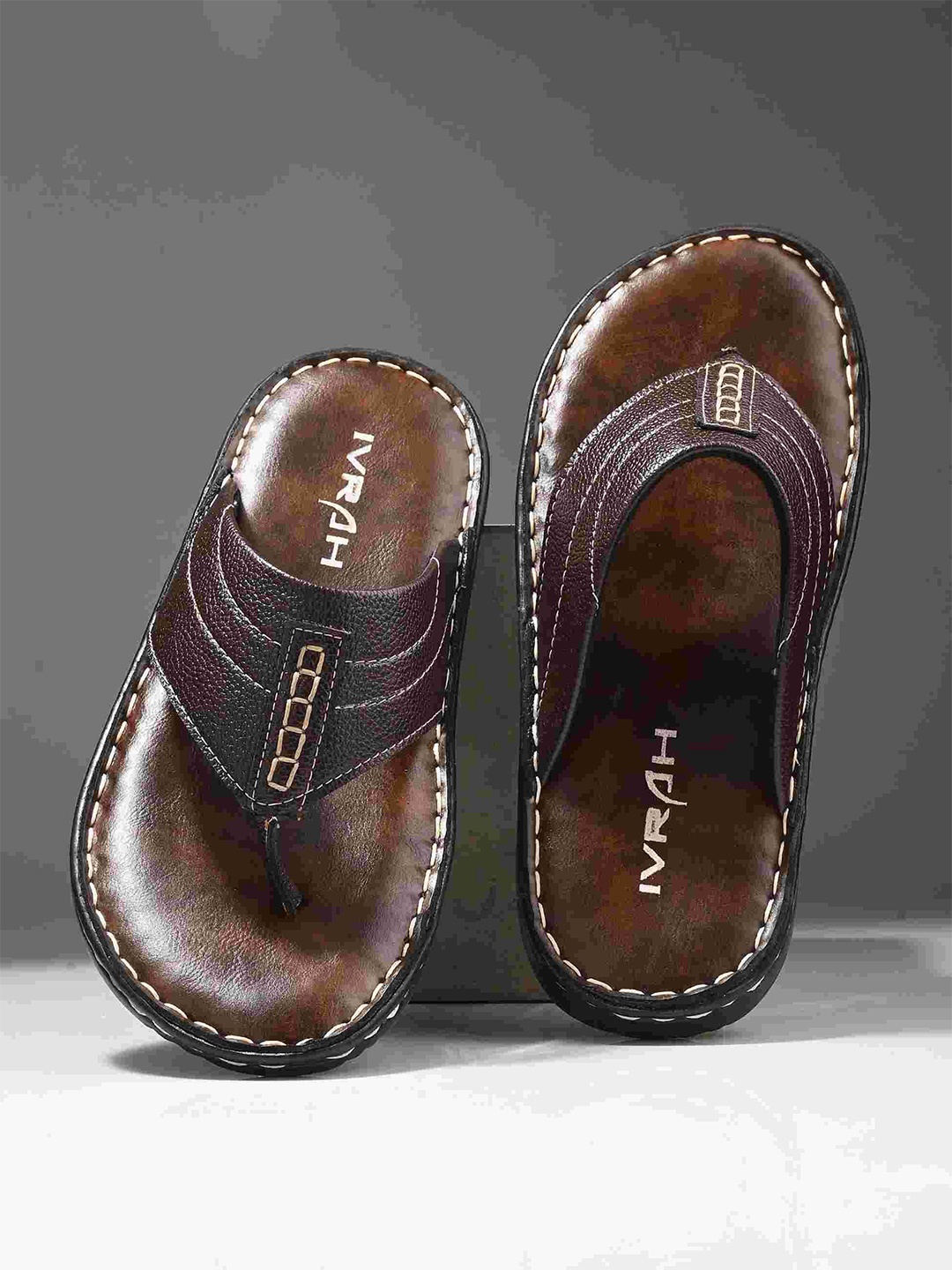 

IVRAH Men Comfort Sandals, Brown