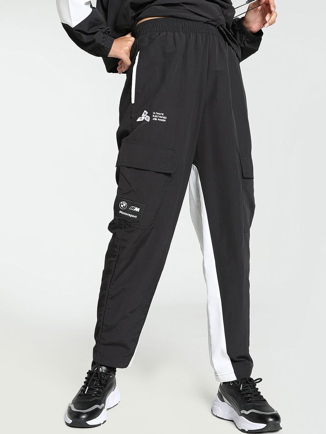 

PUMA Motorsport Colourblocked Track Pants, Black