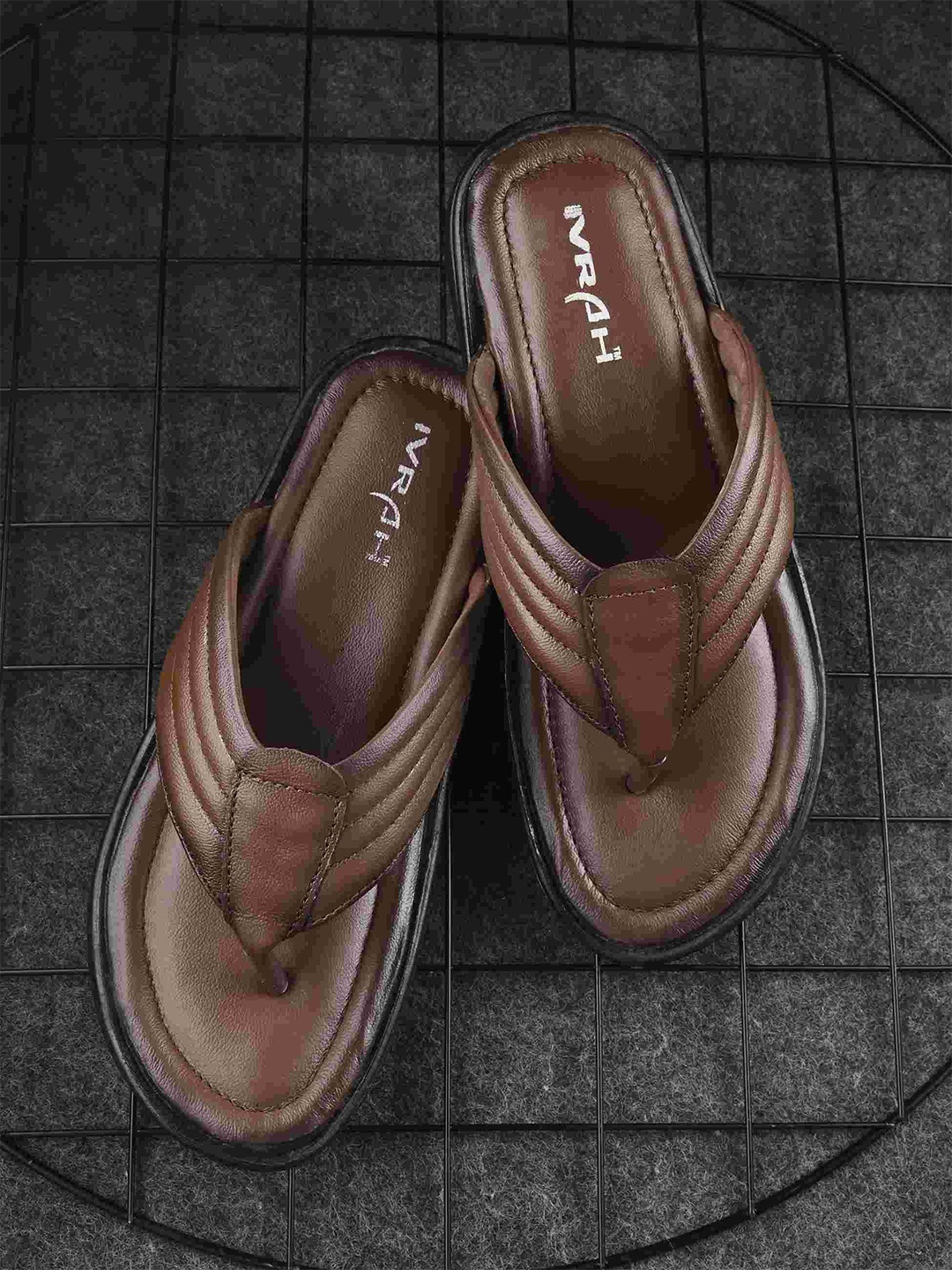 

IVRAH Men Comfort Sandals, Brown