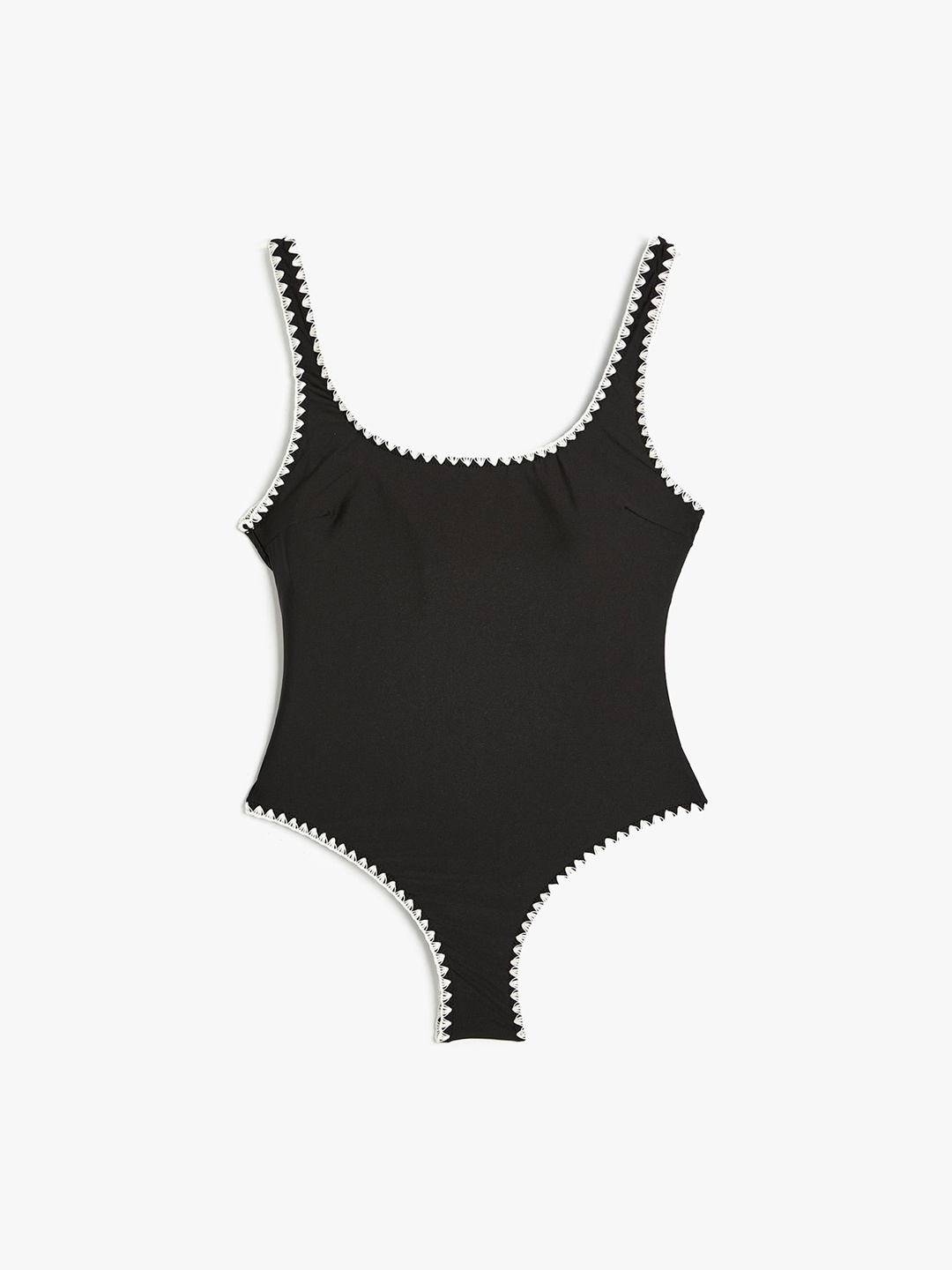 

Koton Thread Worked Swim Bodysuit, Black