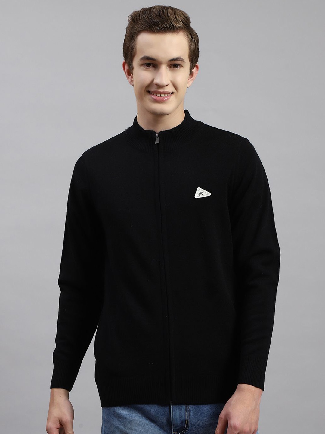

Monte Carlo Men Woollen Cardigan, Black