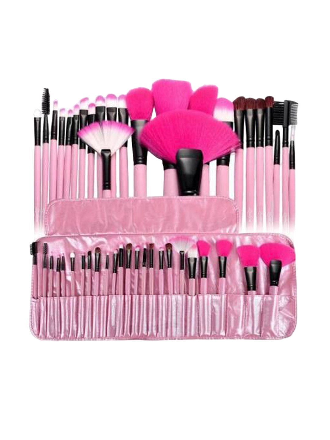 

Yoana Set Of 24 Professional Makeup Brushes With Pouch, Pink