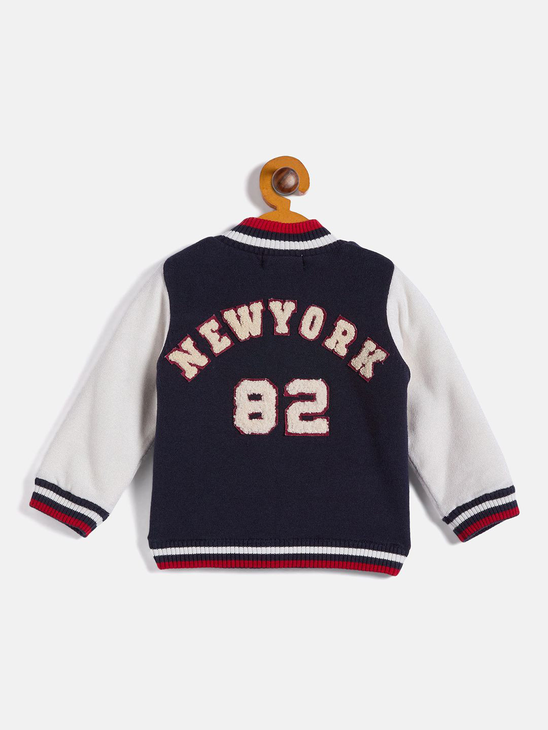 

JWAAQ Boys Striped Printed Pullover, Navy blue