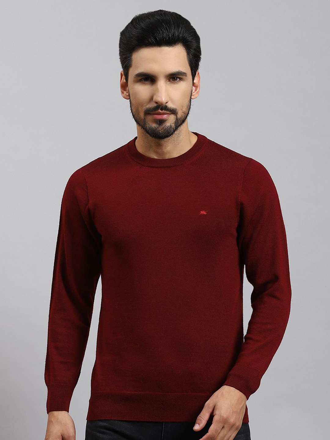 

Monte Carlo Men Woollen Pullover, Maroon