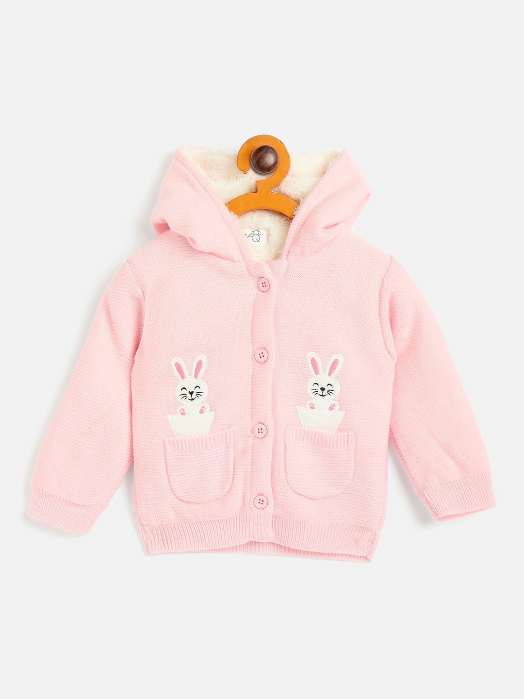 

JWAAQ Girls Animal Cardigan with Applique Detail, Pink