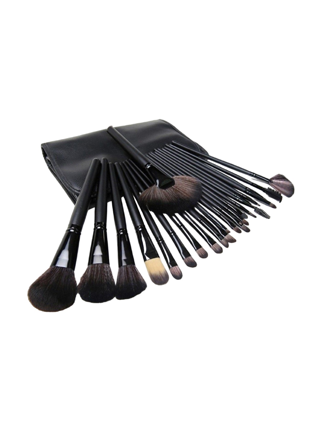 

Yoana Set of 24 Professional Beauty Makeup Brushes With Pouch, Black