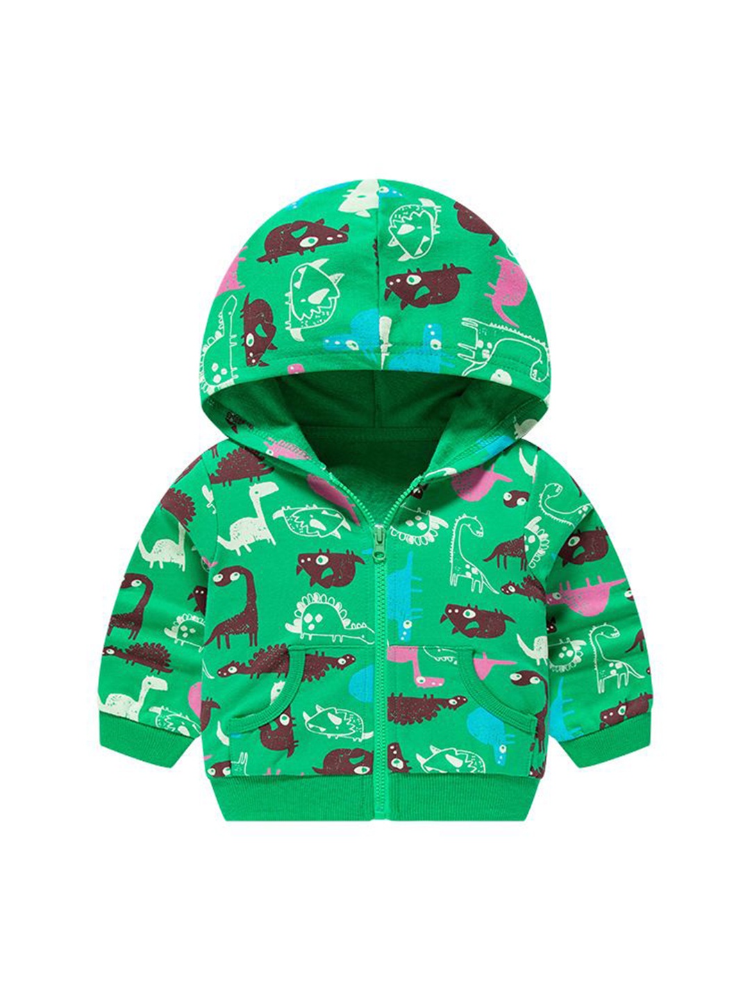 

StyleCast Unisex Kids Printed Hooded Sweatshirt, Green