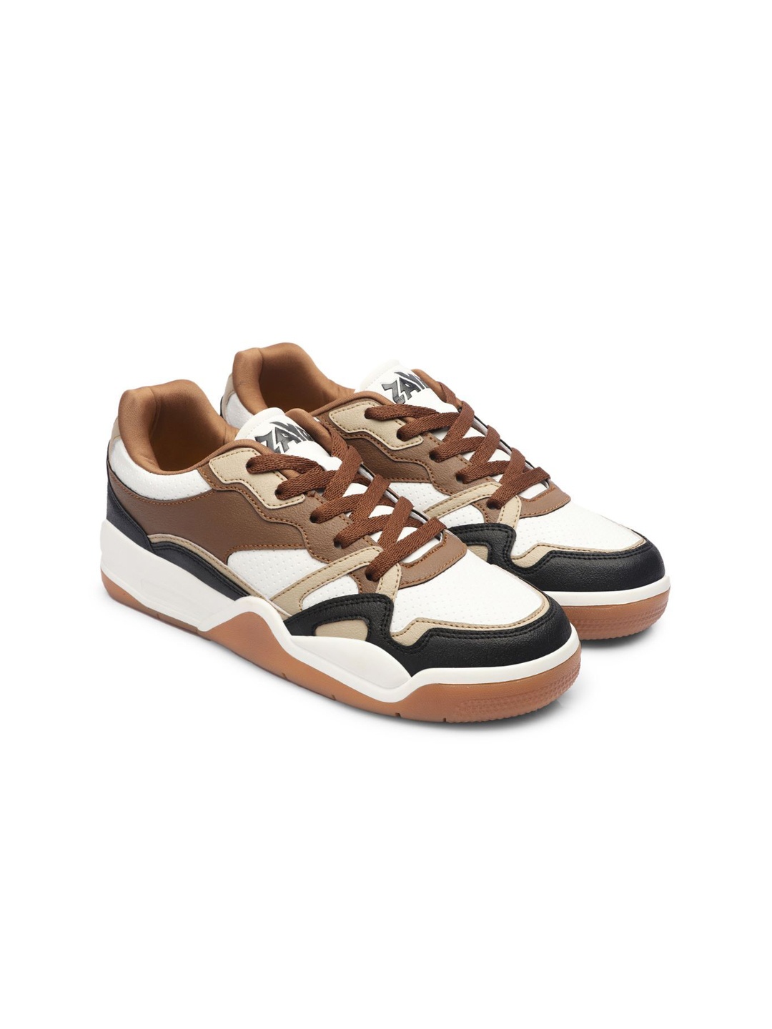 

ZAYDN Men Colourblocked Sneakers, Brown
