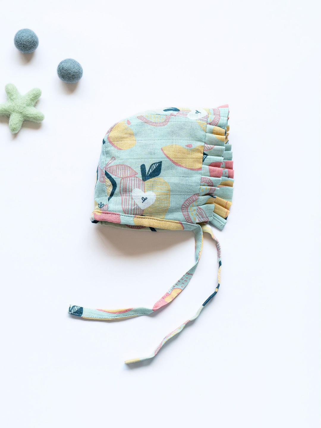 

cocoon care Kids Printed Bonnet Style Beanie, Sea green
