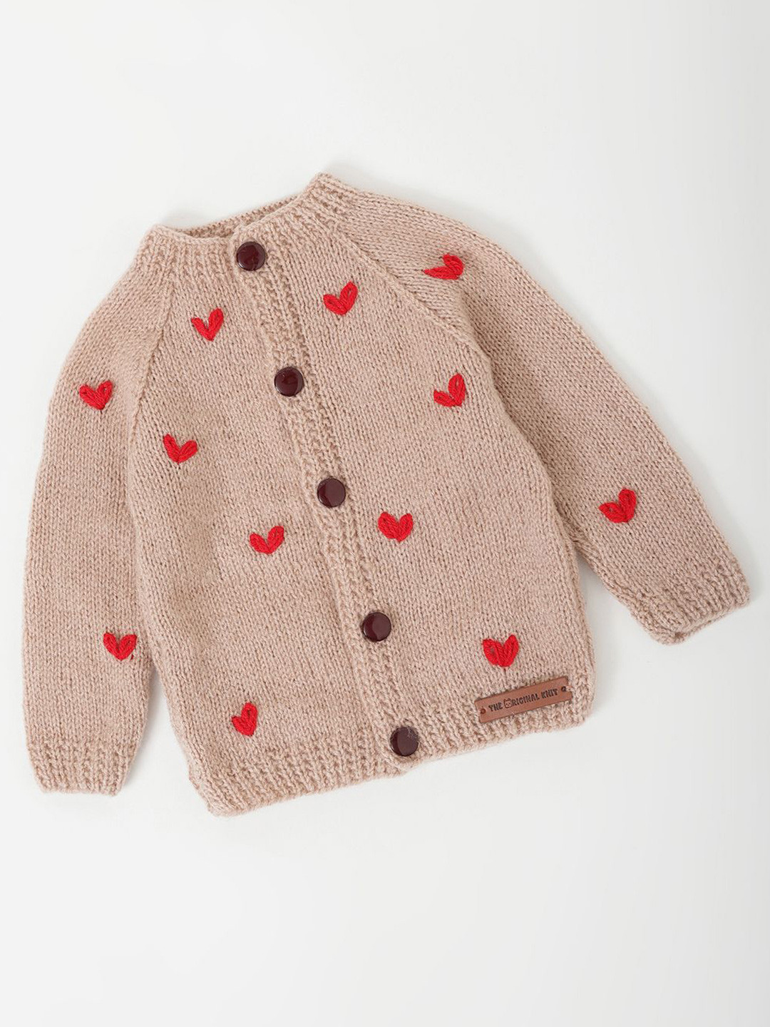 

The Original Knit Unisex Kids Floral Pullover, Beige